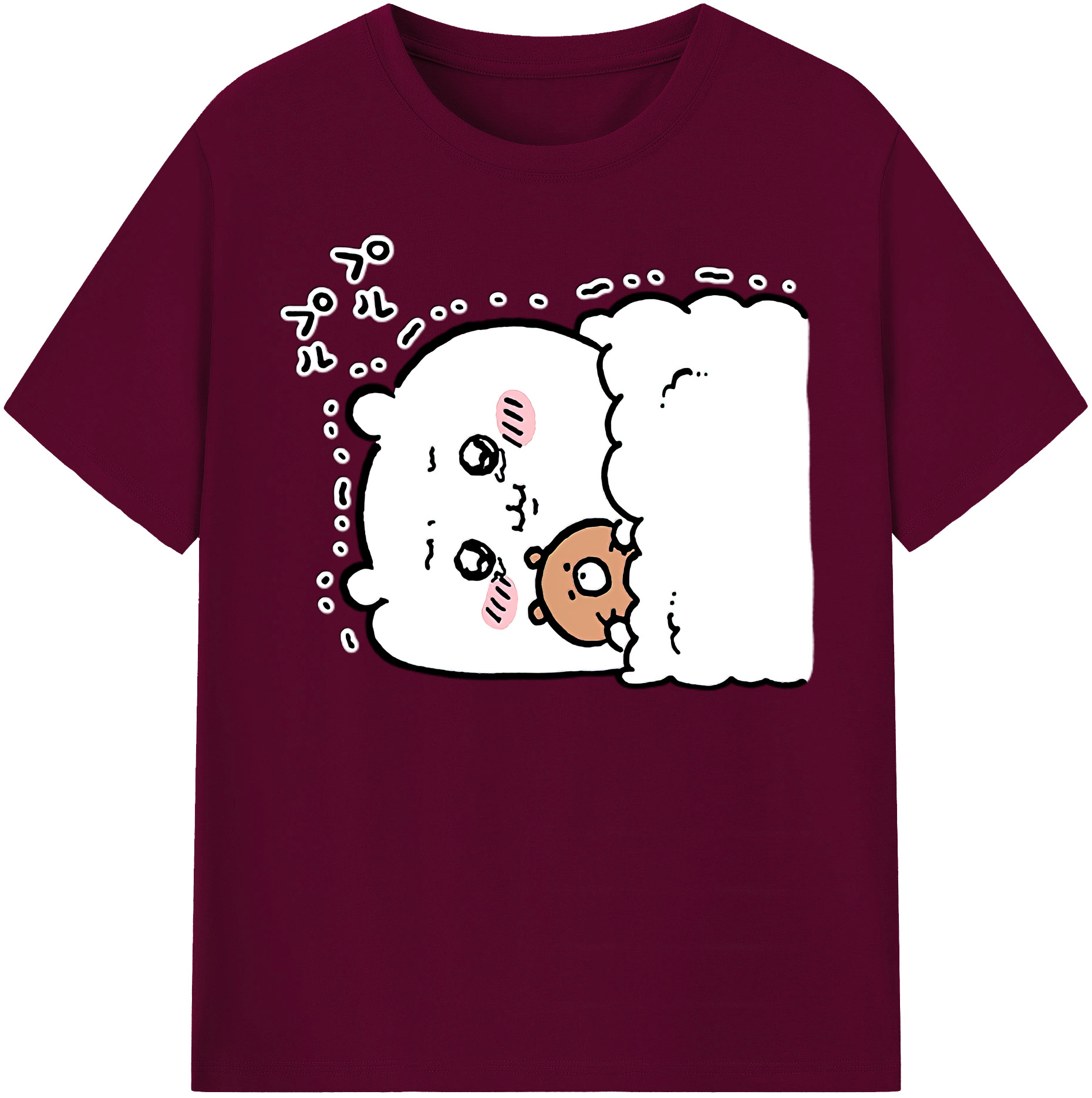 （画像用） ちいかわ ちいかわ Chii-kawa chiikawa レディースカジュアルプリントTシャツ（綿100％）